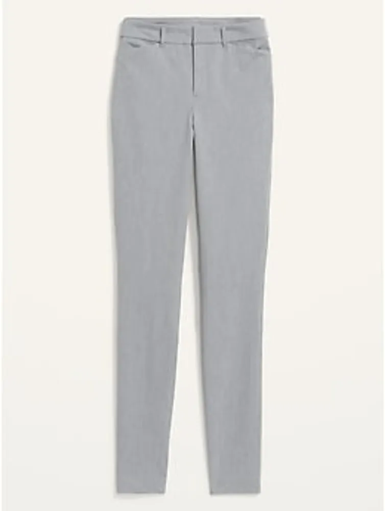 High-Waisted Heathered Pixie Straight Pants for Women