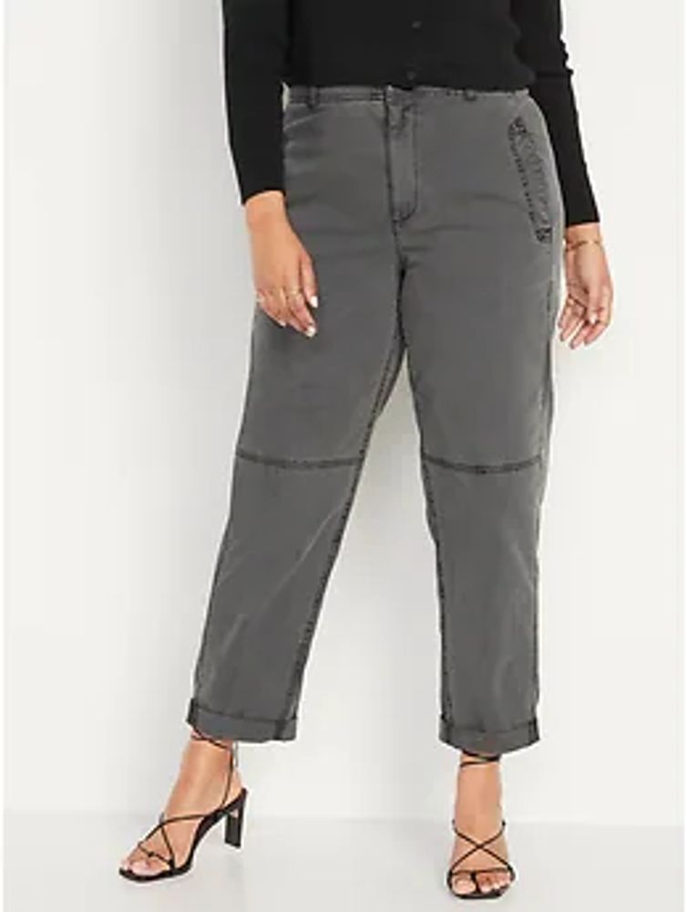 High-Waisted Slouchy Balloon Workwear Pants for Women