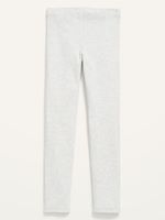 Full-Length Built-In Tough Rib-Knit Leggings for Girls