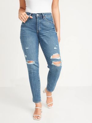 Curvy High-Waisted OG Straight Button-Fly Ankle Jeans