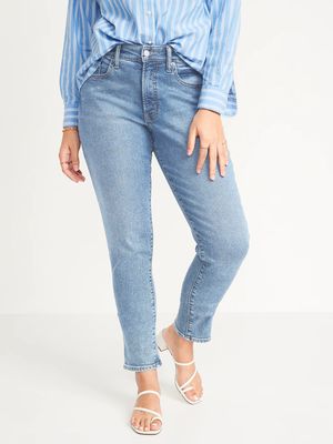 Curvy High-Waisted O.G. Straight Light-Wash Jeans for Women