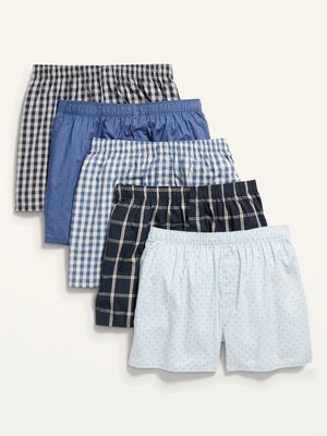 Soft-Washed Boxer Shorts 5-Pack for Men - 3.75-inch inseam