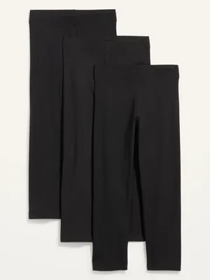 High-Waisted Fashion Layering Cropped Leggings 3-Pack