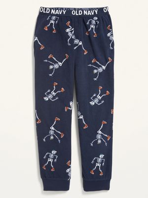 Printed Micro Fleece Pajama Joggers for Boys