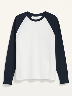 Color-Blocked Raglan-Sleeve Rotation T-Shirt for Men