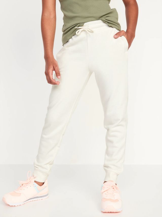 High-Waisted French Terry Jogger Sweatpants for Girls