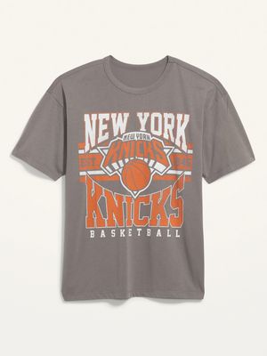 Oversized NBA New York Knicks Gender-Neutral T-Shirt for Adults