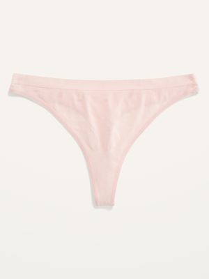 Low-Rise Seamless Thong Underwear for Women