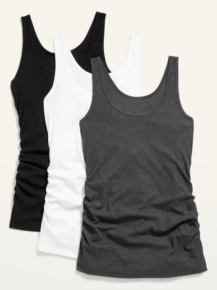 Old Navy Fitted Rib-Knit V-Neck First Layer Tank Top 2-Pack for