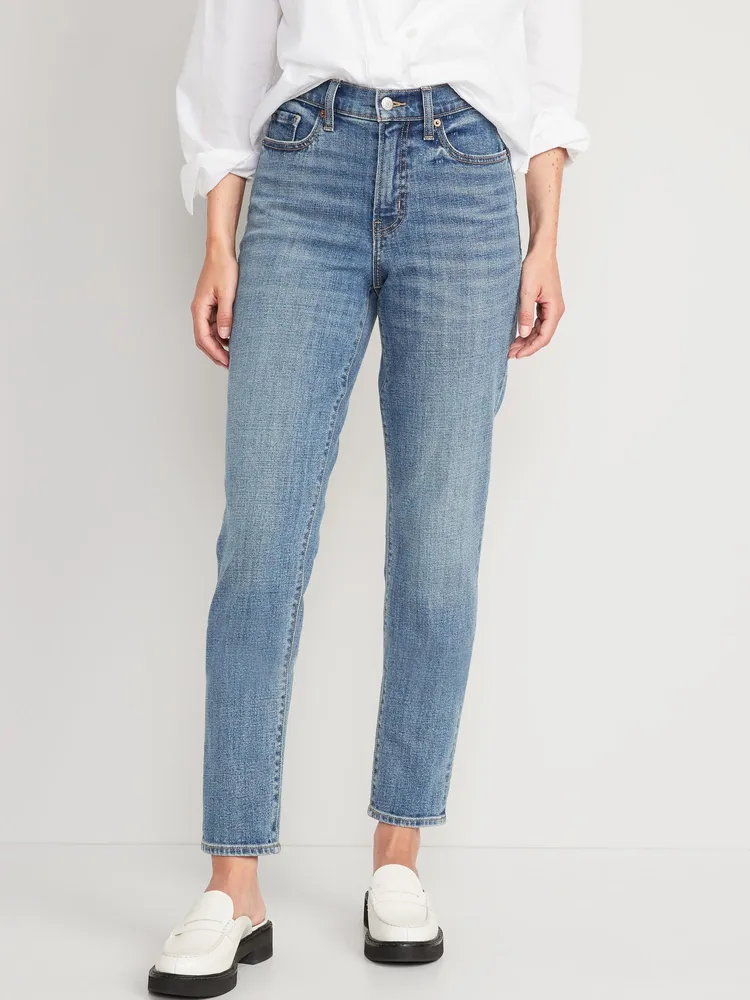 High V-Waisted O.G. Straight Ankle Jeans for Women
