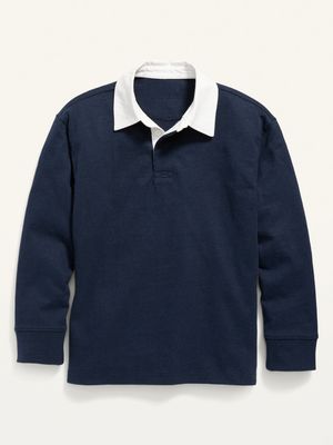 Long-Sleeve Rugby Polo Shirt for Boys