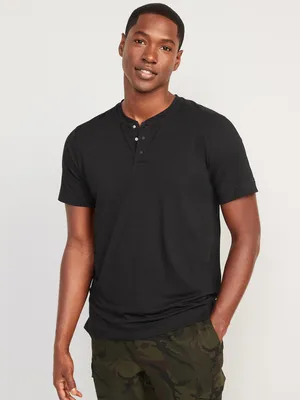Beyond 4-Way Stretch Henley T-Shirt for Men
