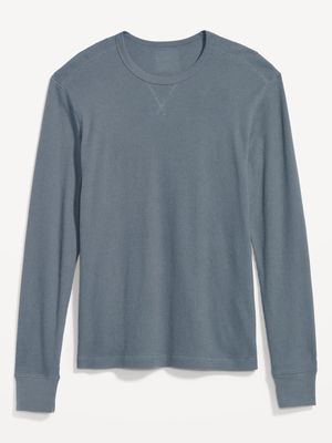 Thermal-Knit Long-Sleeve T-Shirt for Men