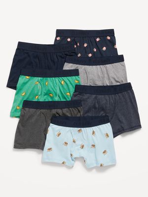 Printed Boxer-Briefs Underwear 7-Pack for Boys