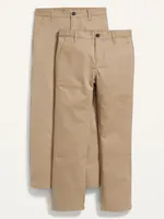 Uniform Straight Leg Pants for Boys 2-Pack