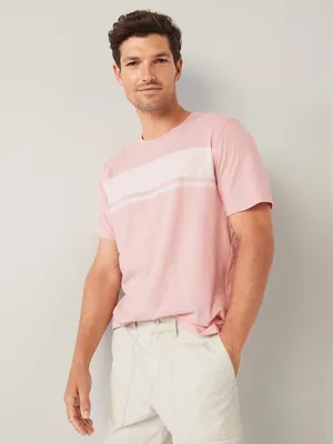 Soft-Washed Center-Stripe T-Shirt for Men