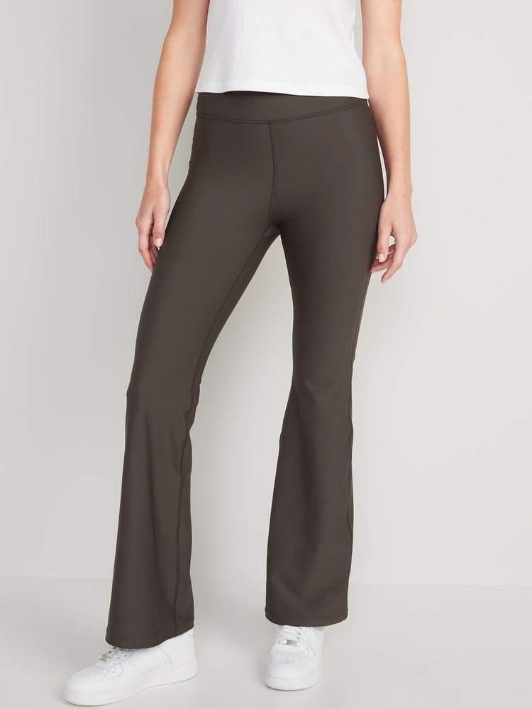 Extra High-Waisted PowerSoft Rib-Knit Super Flare Leggings for Women, Old  Navy