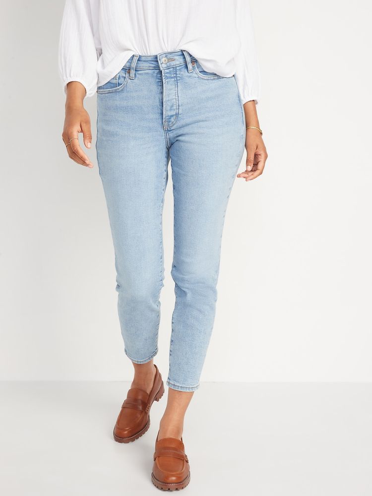 High-Waisted OG Straight Button-Fly Extra-Stretch Jeans