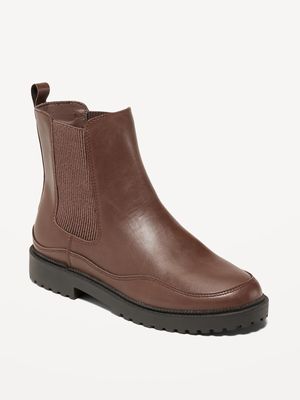 Faux-Leather Chelsea Boots for Girls
