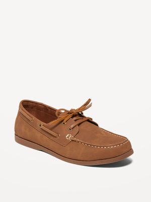 Faux-Suede Boat Shoes for Men