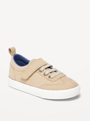 Unisex Perforated Faux-Suede Sneakers for Toddler
