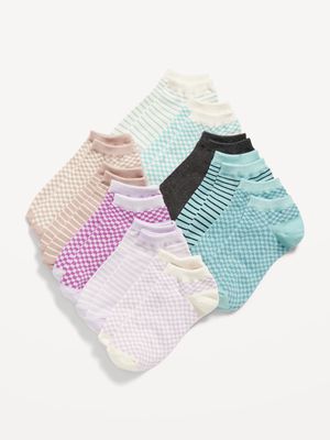 Printed Ankle Socks 10-Pack for Girls