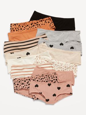 Printed Hipster Underwear 14-Pack for Girls