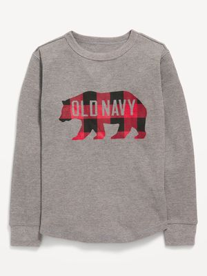 Logo-Graphic Thermal Tee for Boys