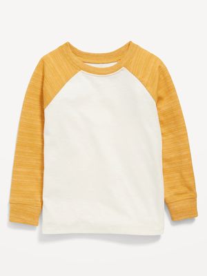 Color-Blocked Raglan-Sleeve T-Shirt for Toddler Boys