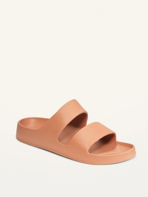 Double-Strap Slide Sandals for Women (Partially Plant-Based