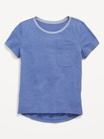 Softest Short-Sleeve Pocket T-Shirt for Girls