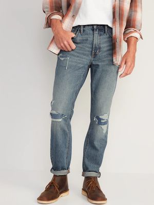 Original Taper Ripped Non-Stretch Jeans for Men