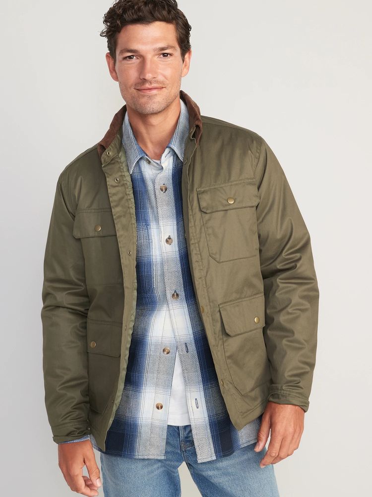 Water-Resistant Cotton-Twill Barn Coat for Men