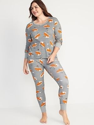 Matching Graphic Pajama Set for Women