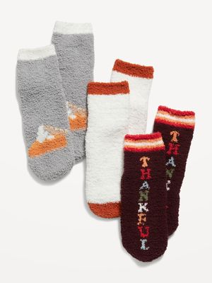 Gender-Neutral Cozy Socks 3-Pack for Kids