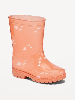 Tall Printed Rain Boots for Toddler Girls