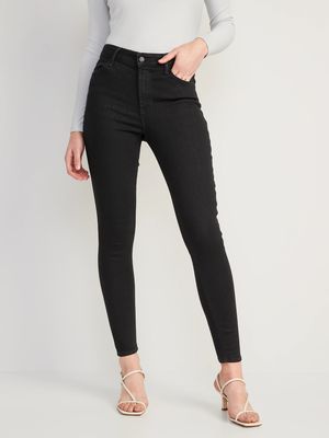 High-Waisted Wow Super-Skinny Black Jeans for Women