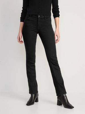 Mid-Rise Wow Boot-Cut Black Jeans for Women