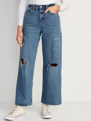 Extra High-Waisted Baggy Wide-Leg Jeans