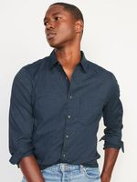 Slim Fit Built-In Flex Poplin Everyday Shirt