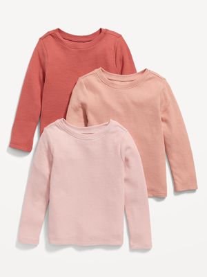 Unisex Thermal-Knit Long-Sleeve T-Shirt 3-Pack for Toddler