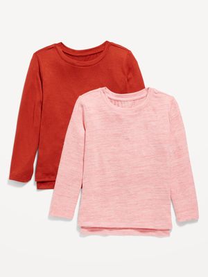Cozy-Knit Long-Sleeve T-Shirt Variety 2-Pack for Girls