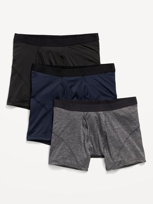 Go-Dry Cool Performance Boxer-Briefs Underwear 3-Pack for Men - 5-inch inseam