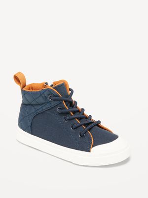 Quilted Canvas Unisex Sneakers for Toddler