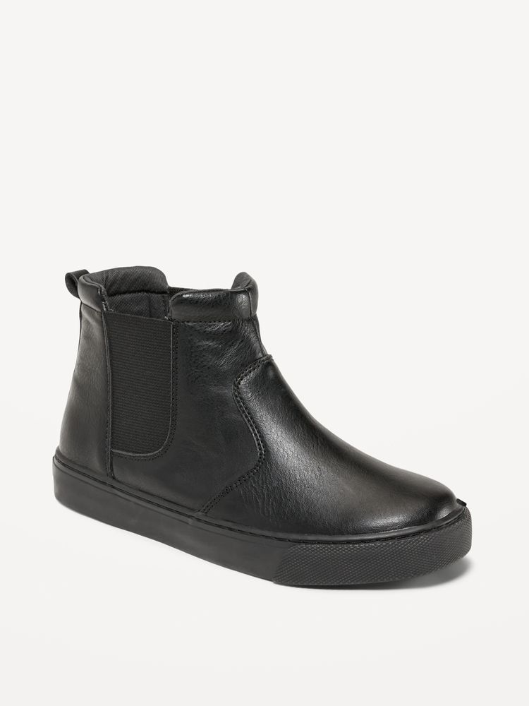 Faux-Leather High Top Sneakers for Boys