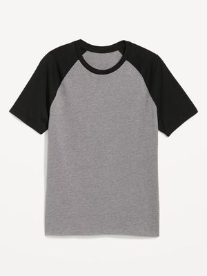 Color-Blocked Raglan-Sleeve T-Shirt for Men