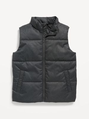 Herringbone Frost-Free Puffer Vest for Boys