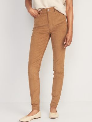 High-Waisted Rockstar Super-Skinny Corduroy Pants for Women