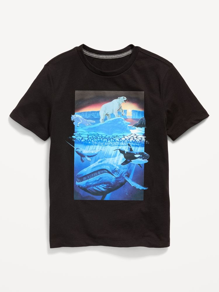Crew-Neck Graphic T-Shirt for Boys