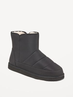 Faux Fur-Lined Quilted Shell Boots for Women